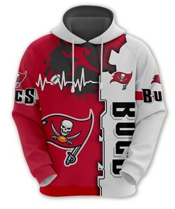 Tampa Bay Buccaneers 3D All Over Print Zip Hoodie For Nfl Fans With All Over Print Zip Up Hoodie Men