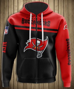 Tampa Bay Buccaneers 3D Skull Hoodie Pullover For Fans With 3D Hoodies For Men