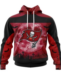 Tampa Bay Buccaneers Hoodie 3D Halloween Custom Name & Number Gift For Fans With Custom 3D Hoodies