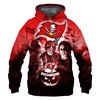 Tampa Bay Buccaneers Hoodie 3D Horror Night Gift For Fans With 3D Hoodies With Zippers