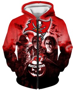 Tampa Bay Buccaneers Hoodie 3D Horror Night Gift For Fans With 3D Hoodies With Zippers