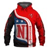 Tampa Bay Buccaneers Hoodie 3D Nfl Pullover Zip Hoodie For Fans With 3D Print Hoodie Full Size
