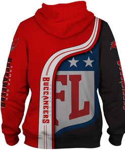 Tampa Bay Buccaneers Hoodie 3D Nfl Pullover Zip Hoodie For Fans With 3D Print Hoodie Full Size