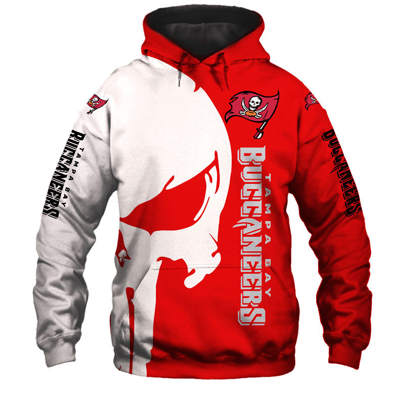 Tampa Bay Buccaneers Hoodie 3D Skull Printed Gifts For Fans With 3D Printed Hoodies