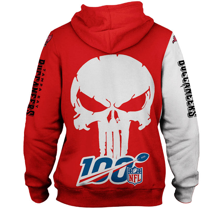 Tampa Bay Buccaneers Hoodie 3D Skull Printed Gifts For Fans With 3D Printed Hoodies