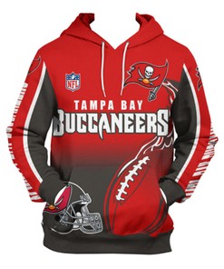 Tampa Bay Buccaneers Hoodie 3D Zip Hoodie Cute Flame Balls Graphic Gift With 3D Hoodies For Men Graphic