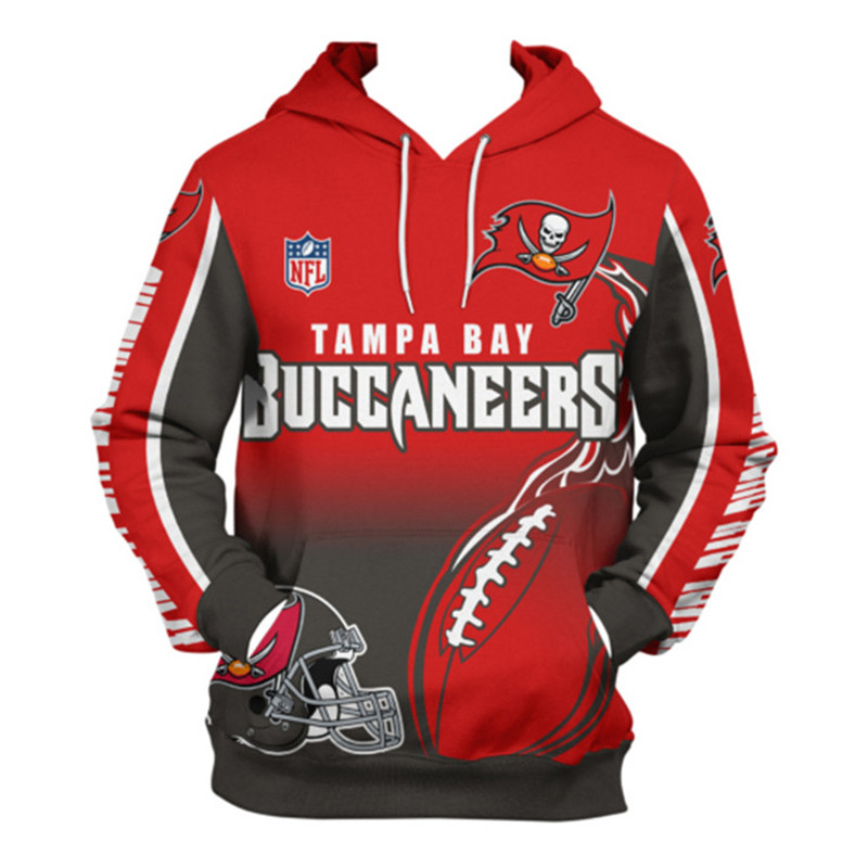 Tampa Bay Buccaneers Hoodie 3D Zip Hoodie Cute Flame Balls Graphic Gift With 3D Hoodies For Men Graphic
