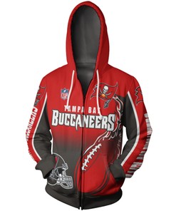 Tampa Bay Buccaneers Hoodie 3D Zip Hoodie Cute Flame Balls Graphic Gift With 3D Hoodies For Men Graphic
