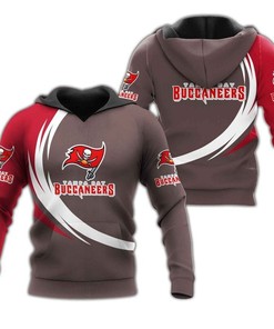 Tampa Bay Buccaneers Hoodie Curve Graphic Gift For Fans With 3D Hoodies For Men