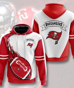 Tampa Bay Buccaneers Hoodie Flame Balls Graphic Gift For Fans With All Over Print Zip Up Hoodie Men