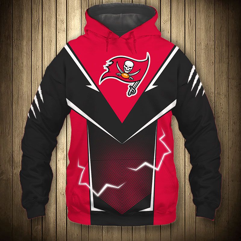 Tampa Bay Buccaneers Hoodie Lightning Graphic Gift For Fans With 3D Graphic Hoodies