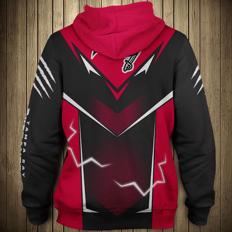 Tampa Bay Buccaneers Hoodie Lightning Graphic Gift For Fans With 3D Graphic Hoodies