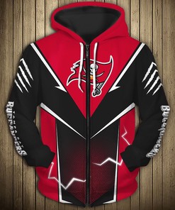 Tampa Bay Buccaneers Hoodie Lightning Graphic Gift For Fans With 3D Graphic Hoodies