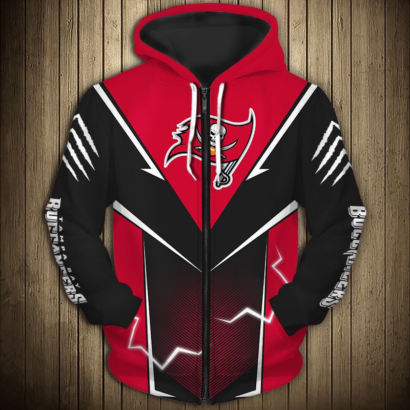 Tampa Bay Buccaneers Hoodie Lightning Graphic Gift For Fans With 3D Graphic Hoodies
