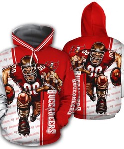 Tampa Bay Buccaneers Hoodie Mascot 3D Ultra Cool Gift For Fans With 3D Hoodies With Zippers