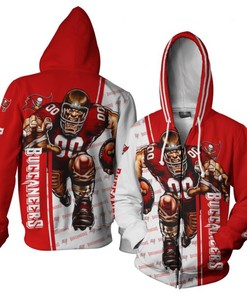 Tampa Bay Buccaneers Hoodie Mascot 3D Ultra Cool Gift For Fans With 3D Hoodies With Zippers