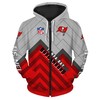 Tampa Bay Buccaneers Hoodie Pullover Zip Hoodie Full Size Gift With Custom All Over Print Hoodie