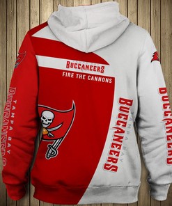 Tampa Bay Buccaneers Hoodie Pullover Zip Hoodie Gift For Fans With 3D Hoodies With Zippers