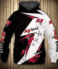 Tampa Bay Buccaneers Hoodie Thunder Graphic Gift For Fans With Custom 3D Hoodies