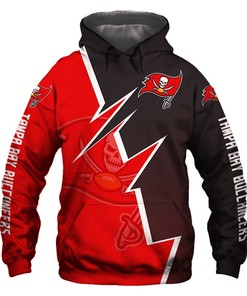 Tampa Bay Buccaneers Hoodie Zigzag Graphic Zip Hoodie Gift For Fans With All Over Print Hoodies For Women