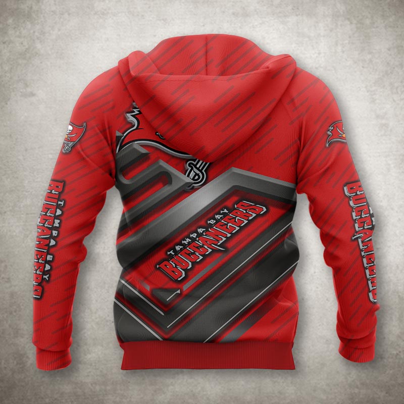 Tampa Bay Buccaneers Zip Up Hoodie 3D No 1 Gift For Fans With 3D Hoodies For Men