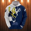 Tampa Bay Lightning Hoodie 3D Cartoon Graphic Zip Hoodie Zipper For Fans With 3D Hoodies For Men