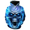 Tampa Bay Lightning Hoodie 3D Skull Smoke Gifts For Fans With 3D Printed Hoodies