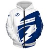 Tampa Bay Lightning Hoodie 3D Zip Hoodie Gift For Fans With All Over Print Hoodie Printful
