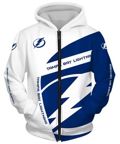 Tampa Bay Lightning Hoodie 3D Zip Hoodie Gift For Fans With All Over Print Hoodie Printful