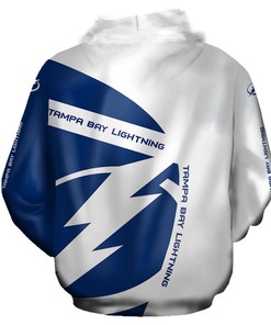Tampa Bay Lightning Hoodie 3D Zip Hoodie Gift For Fans With All Over Print Hoodie Printful