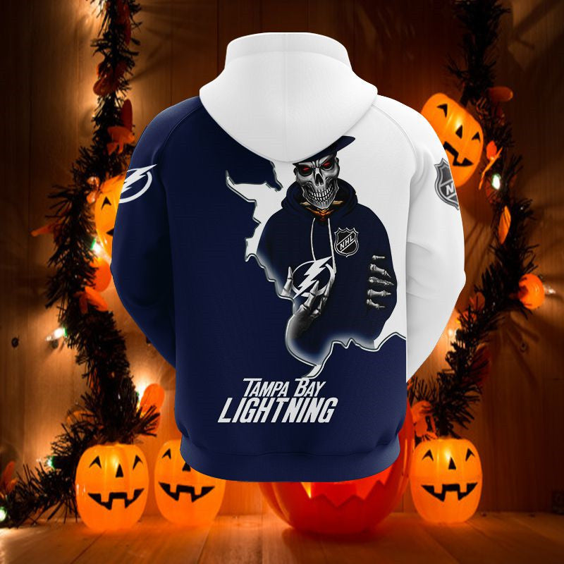 Tampa Bay Lightning Skull Hoodie 3D Gifts For Fans With 3D Hoodies For Men Graphic