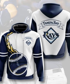 Tampa Bay Rays Hoodie 3D Flame Balls Graphic Gift For Fans With All Over Print Zip Up Hoodie Men