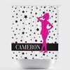 Tap Dancer Monogrammed Shower Curtain in Assorted Colors