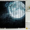 Tarot And Sun Moon Phase Full Moon Shower Curtain For An Occult Bath