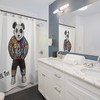 Tattoo Panda Bear Shower Curtain Fun Graphic Detail LiL Tay