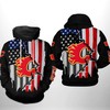 Team 3D All Over Print Hoodie With Zip Up Option - Calgary Flames Nhl 