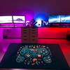 Teen Boys Shufflezone Game Rug - Personalized Area Rug for Living Room or Bedroom - Gaming Carpet with Large Game Rug Design M20