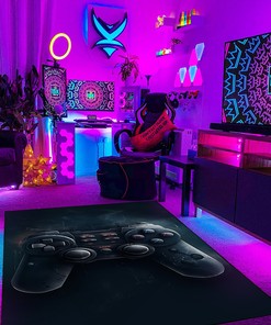 Teen Boys Shufflezone Video Game Rug - Personalized Area Rug for Room or Bedroom - Gaming Carpet with Large Game Rug Design G92