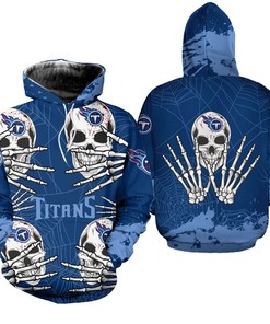 Tennessee Titans 3D Skull Hoodie Perfect For Halloween