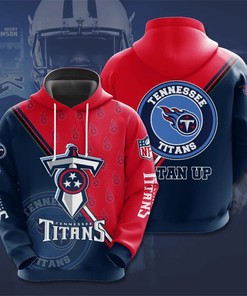 Tennessee Titans All Over Print Hoodie With Seal Motifs For Fans