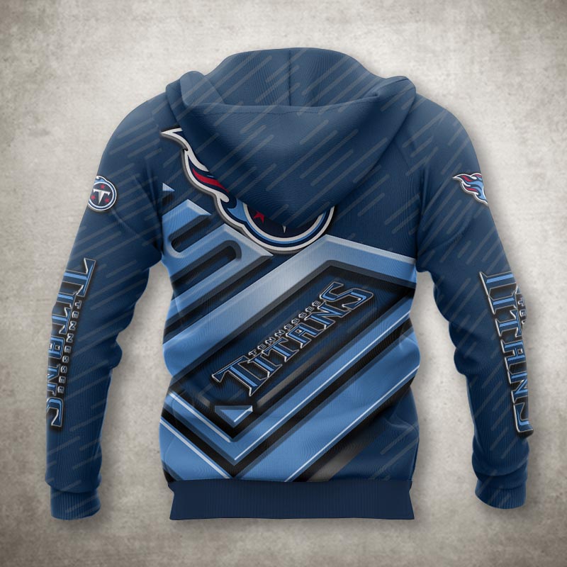 Tennessee Titans All Over Print Zip Up Hoodie With No.1 Design
