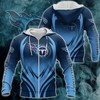Tennessee Titans All Over Print Zipper Hoodie For Fans
