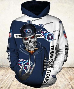 Tennessee Titans Cute Death 3D All Over Print Zip Hoodie Gift For Fans
