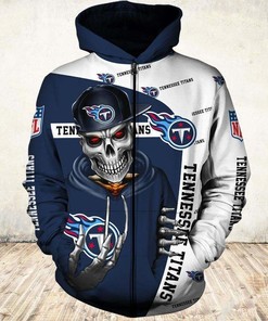 Tennessee Titans Cute Death 3D All Over Print Zip Hoodie Gift For Fans