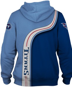 Tennessee Titans Hoodie 3D Cute Zip Hoodie Pullover Gift With 3D Graphic Hoodies