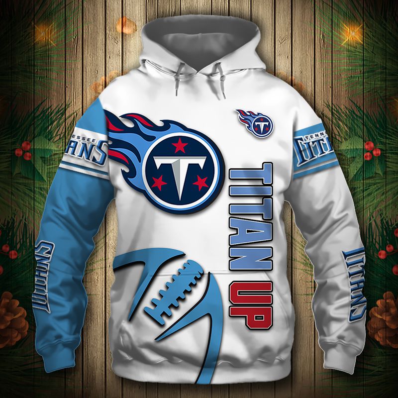 Tennessee Titans Hoodie 3D Graphic Balls Zip Hoodie Pullover With All Over Print Hoodie Printful
