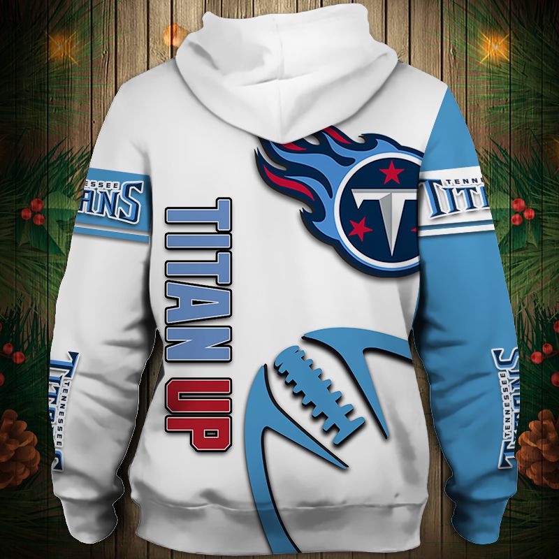 Tennessee Titans Hoodie 3D Graphic Balls Zip Hoodie Pullover With All Over Print Hoodie Printful