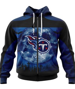 Tennessee Titans Hoodie 3D Halloween Custom Name & Number Gift For Fans With 3D Hoodies For Men