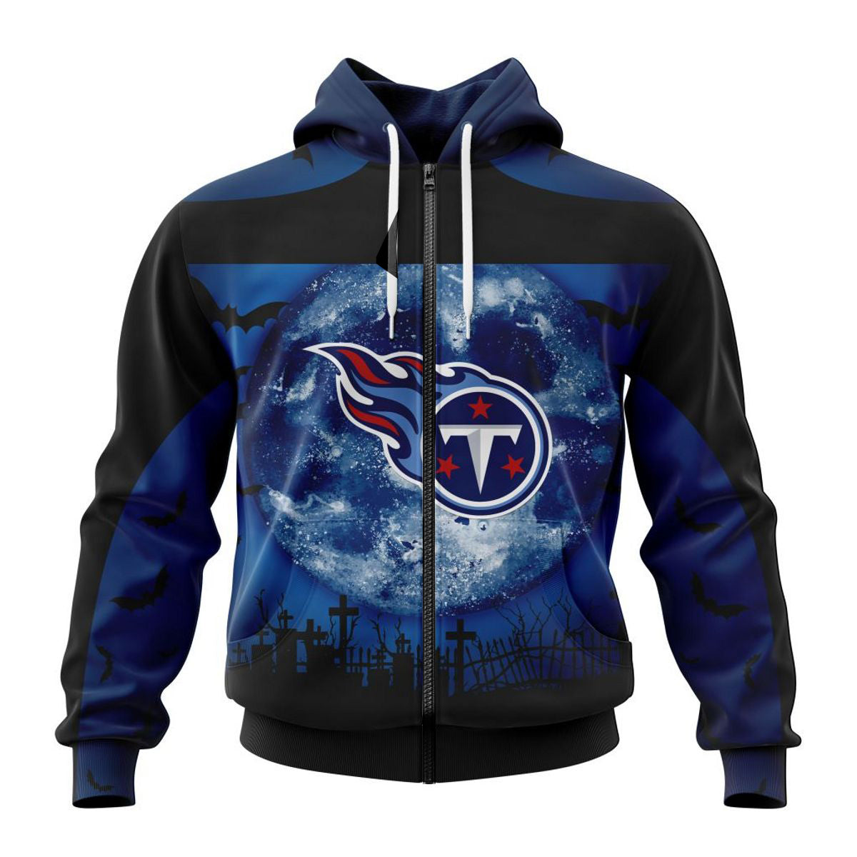 Tennessee Titans Hoodie 3D Halloween Custom Name & Number Gift For Fans With 3D Hoodies For Men