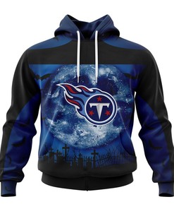 Tennessee Titans Hoodie 3D Halloween Custom Name & Number Gift For Fans With 3D Hoodies For Men
